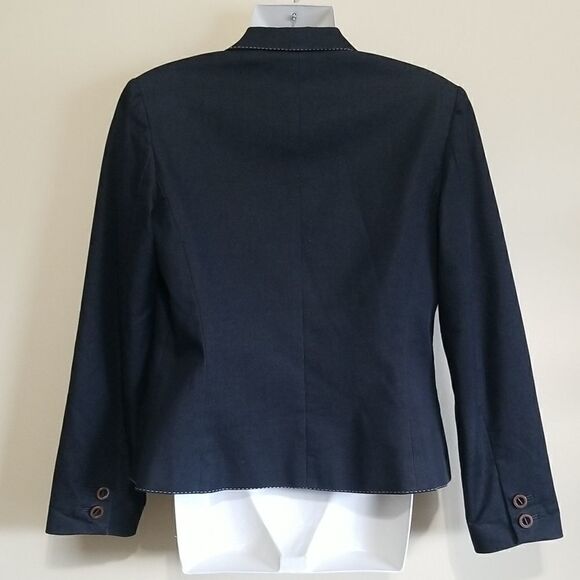 Isabel & Nina Charcoal Gray Blazer Sz 6 - Picture 7 of 11